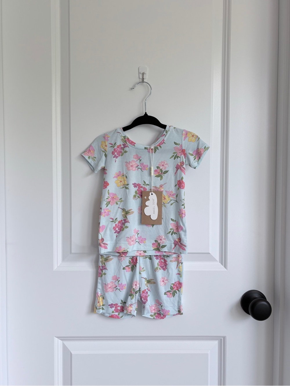 🕊️Angel Dear Bamboo Hummingbirds Pajama Short Set NWT